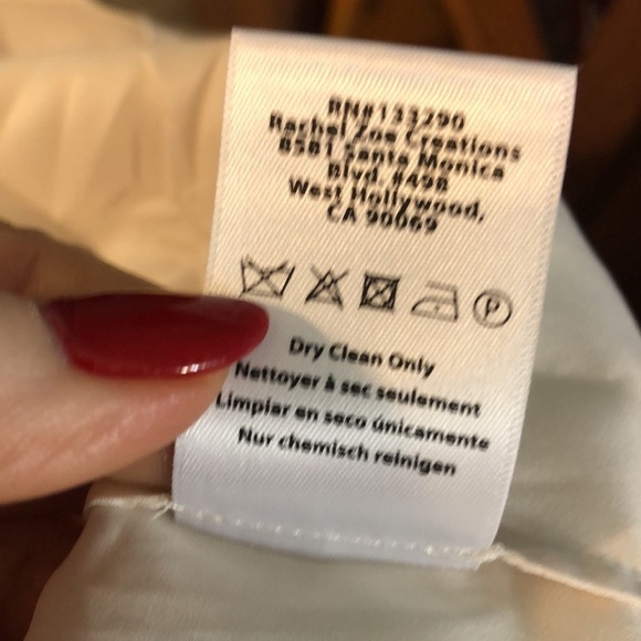 Rachel Zoe Meade Cold Shoulder Dress Silk Chiffon NWT Mini Ivory Size 2 - Picture 13 of 13
